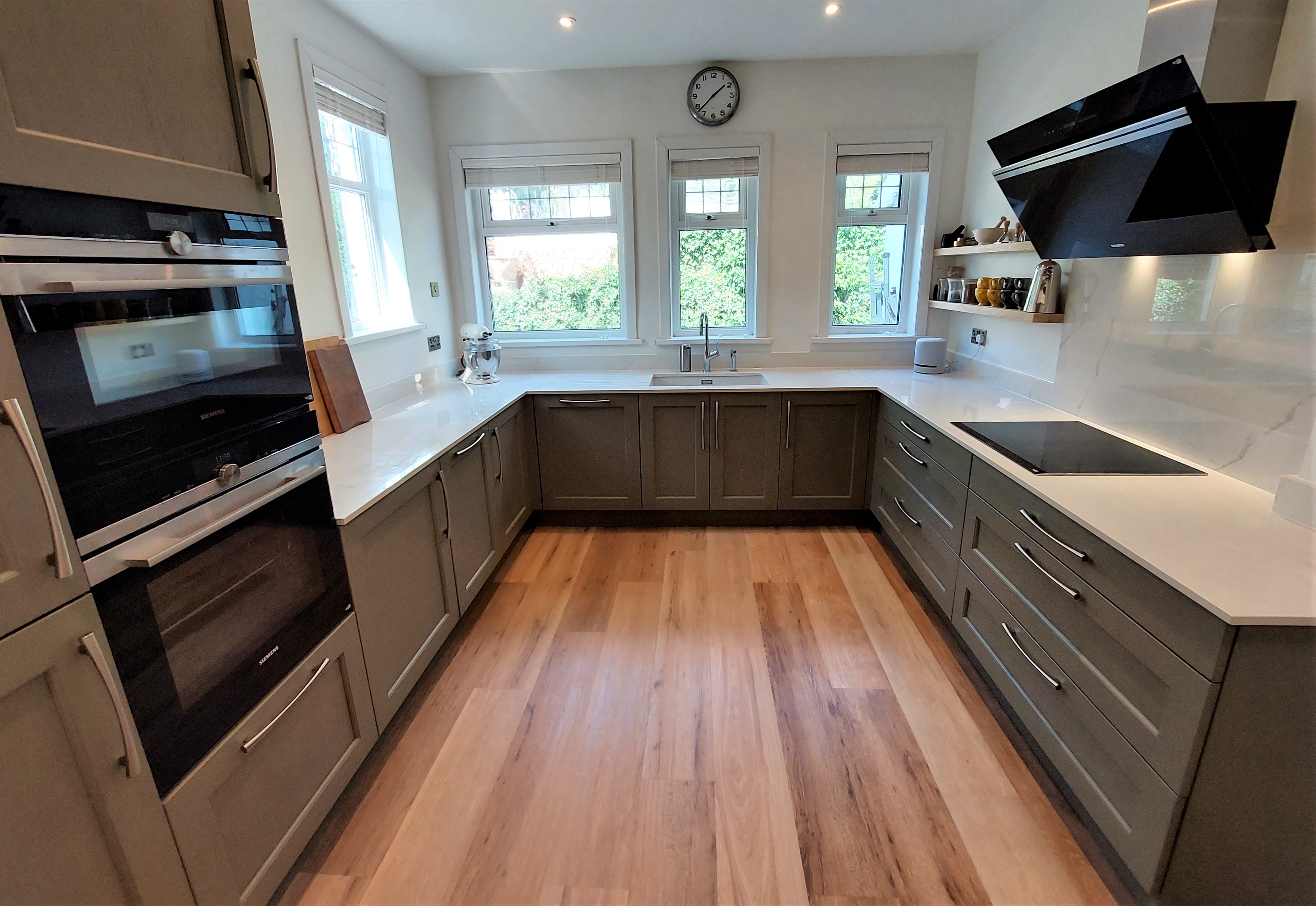 Kitchen refurbishment in Paignton using painted shaker doors