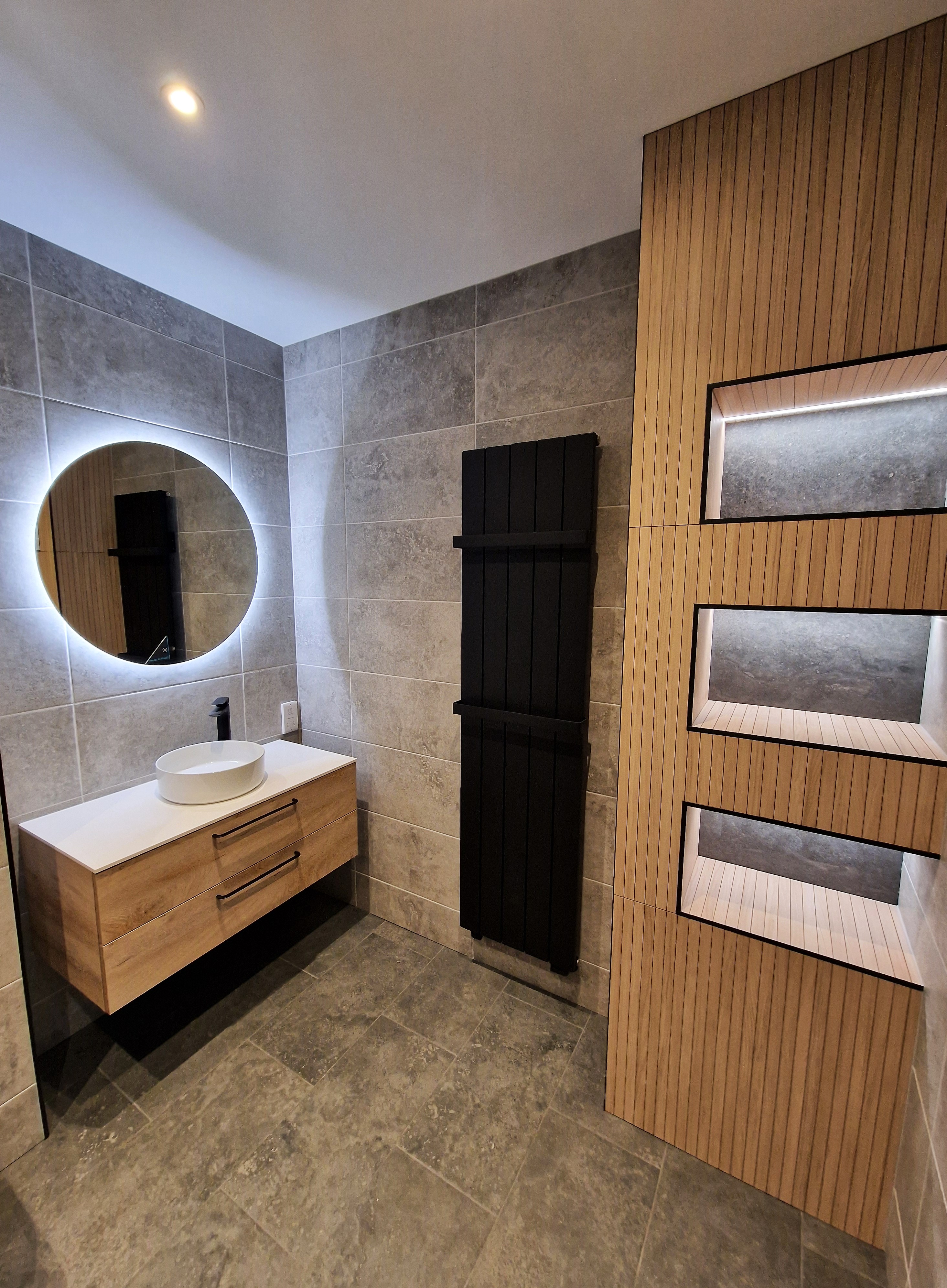 Ensuite Refurbishment in Marldon with Wall Hung Badea Washbasin Unit